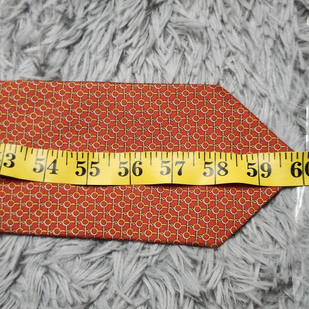 Firenze Tie Mens Luxury Silk Geometric Pattern Made In Italy 60in‎ Dress Necktie - Picture 8 of 8